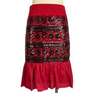 Anthro Moulinette Soeurs Sequin Suelta Skirt